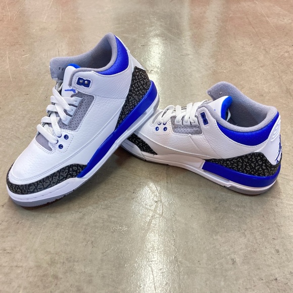Air Jordan 3 Retro GS “RACER BLUE” | 5.5Y/W7 398614-145 CT8532-145 | NWT No Lid - Picture 4 of 8